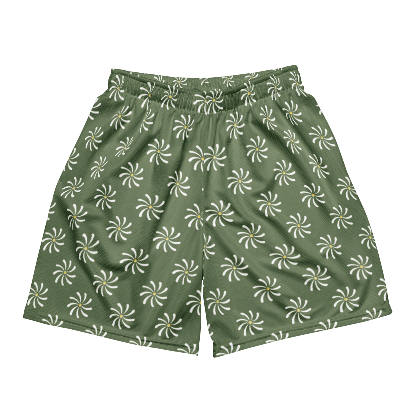 Green 'Embrace Flower' Shorts