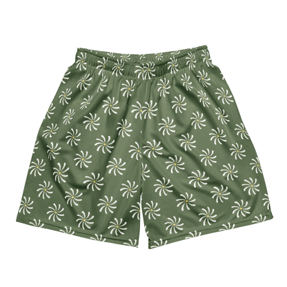 Green 'Embrace Flower' Shorts